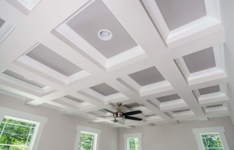 Coffered Ceiling in Living Room